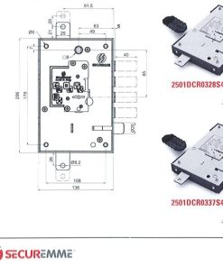Alternative view of SERRATURA A DOPPIA MAPPA SECUREMME PER PORTA BLINDATA