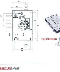 SERRATURA A DOPPIA MAPPA SECUREMME PER PORTA BLINDATA